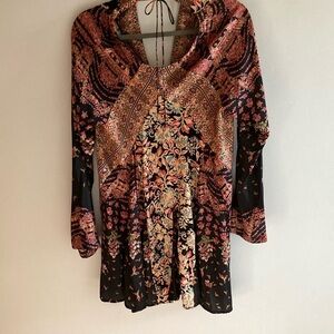 Free People Multicolor Floral Mini Dress